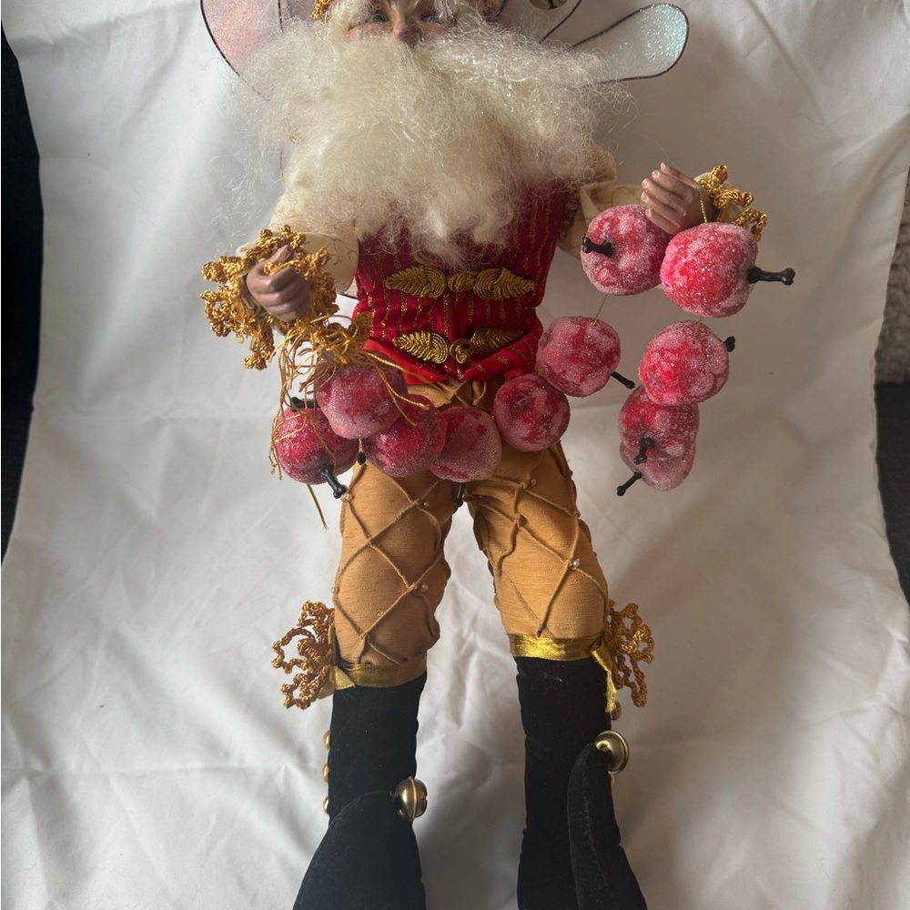 Mark Roberts Festive Red and Gold Santa Figurine